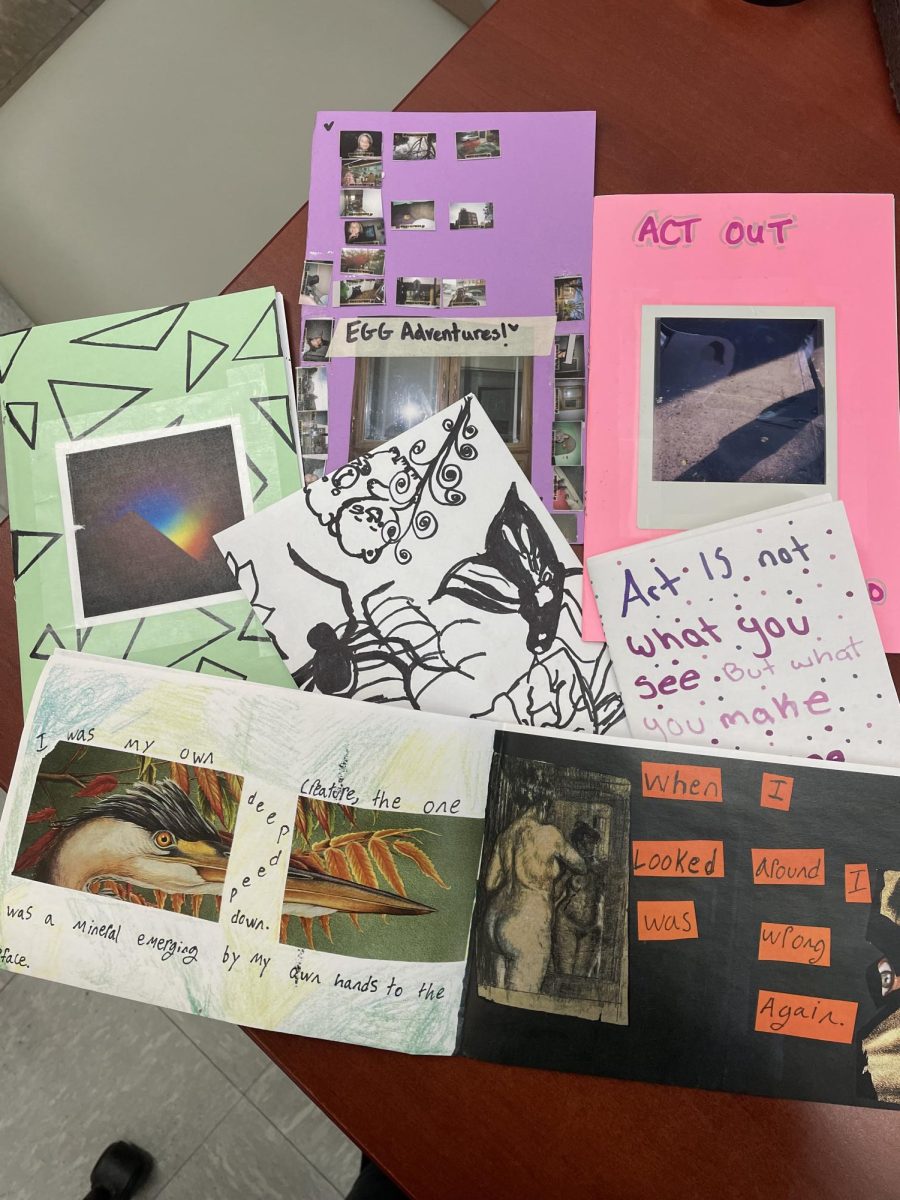 Image of a completed zine that members of Act Out completed. 