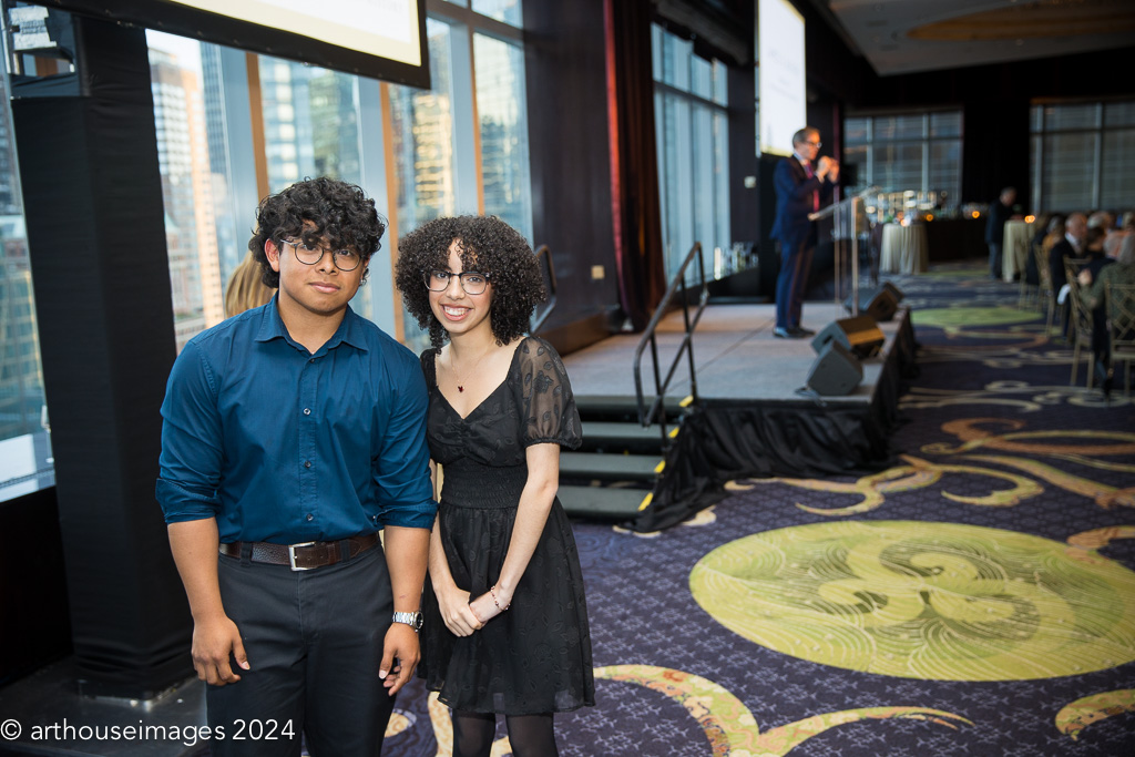 Gustavo Hernandez and Catalina Rivera pose for a photo before delivering their performance.