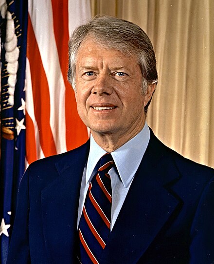 Official portrait of Jimmy Carter.