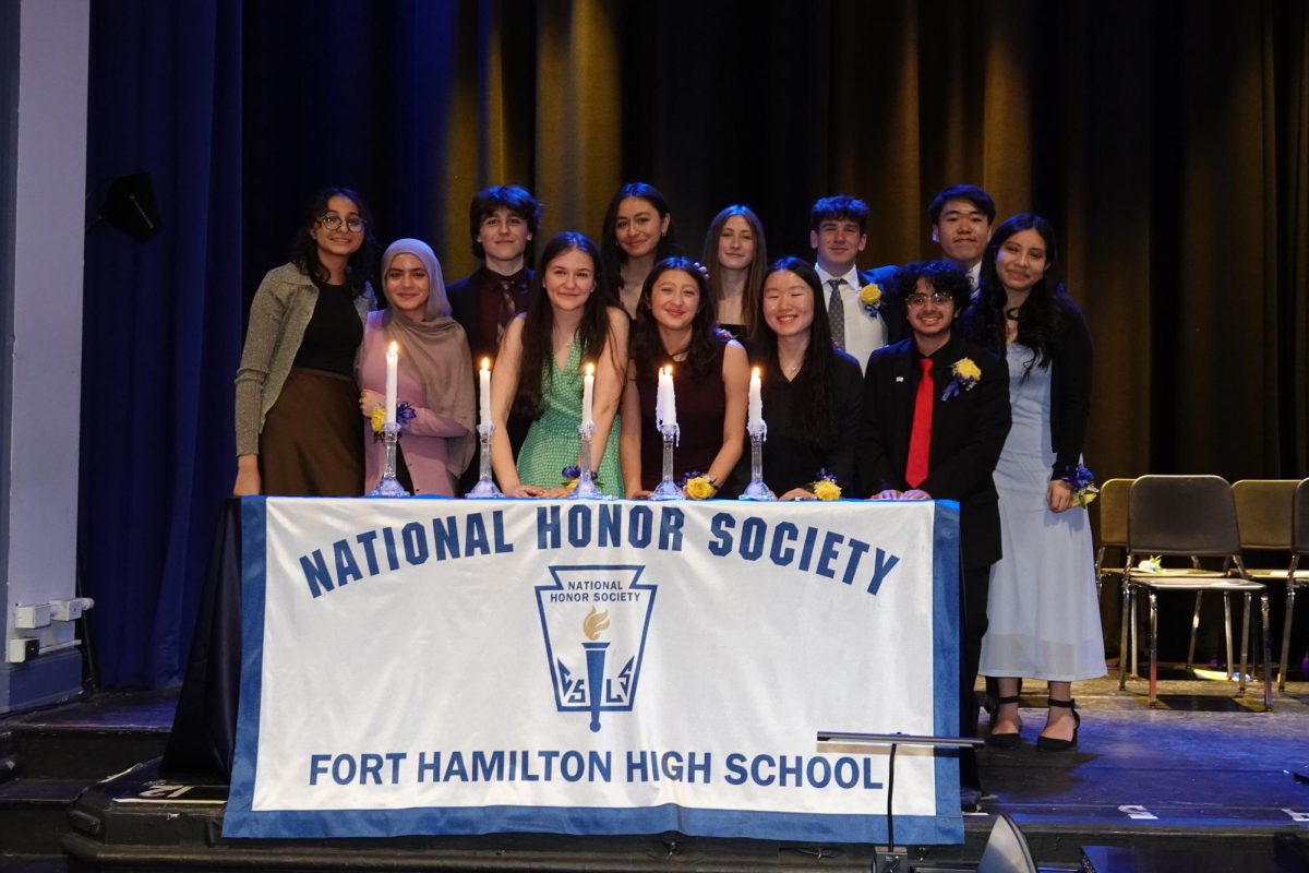 National Honors Society Executive Board Members pose for a photo after the ceremony.
