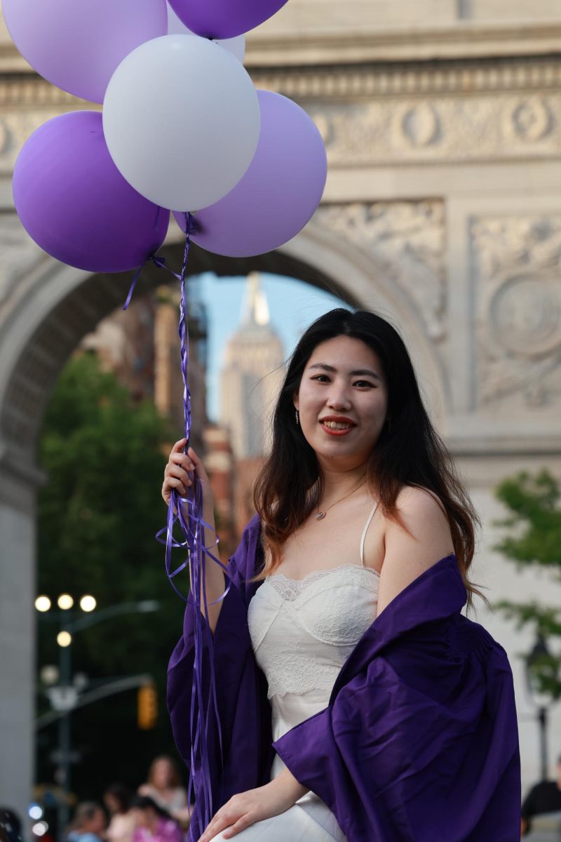 Ms. Gao at her NYU graduation